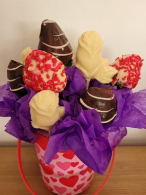 Love Buckets: Strawberries and Roses